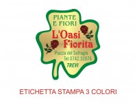 Etichette adesive per fioristi, fiorai e vivaisti (mm 32x35)  (cod.12G)